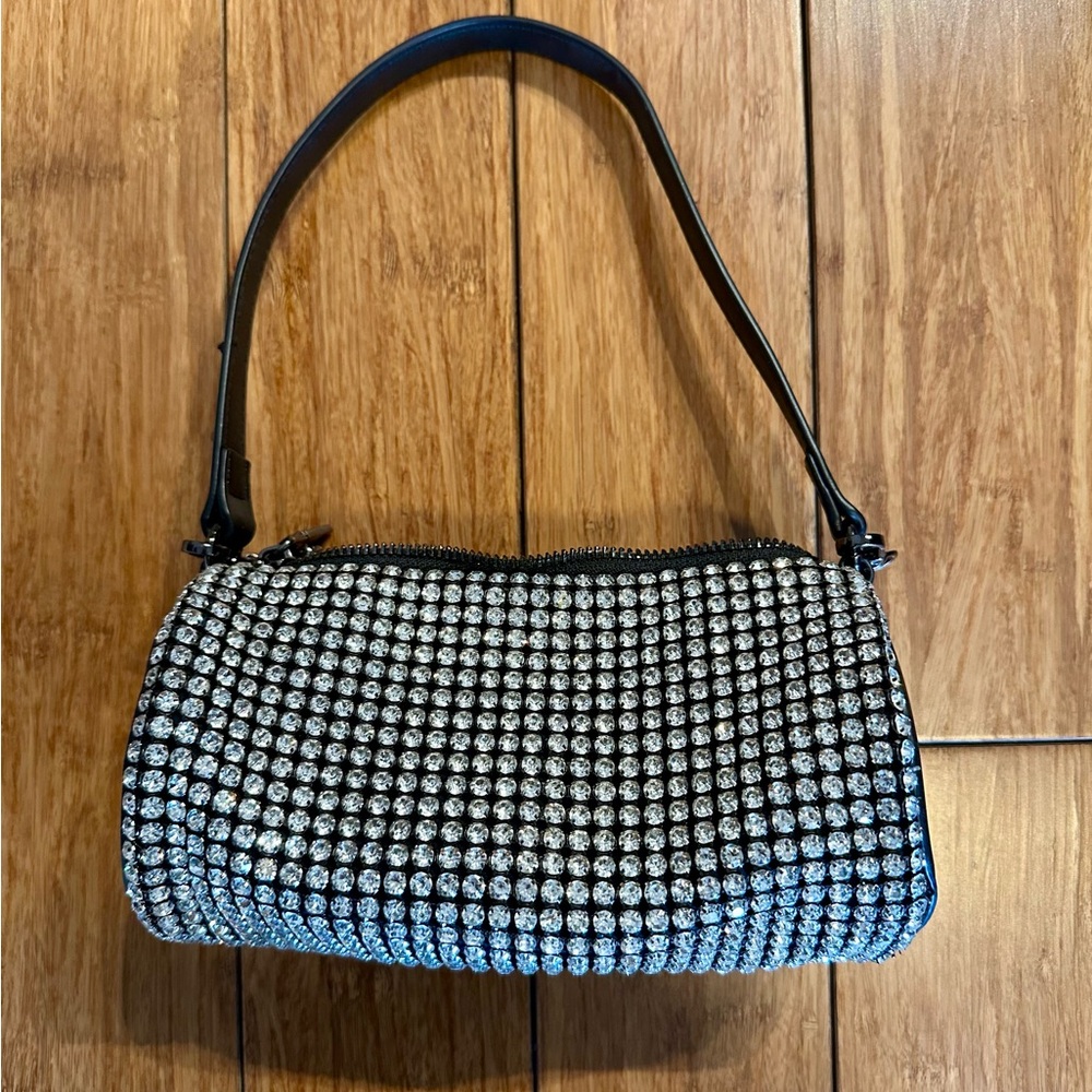 Anthropologie Cylinder Rhinestone Shoulder Bag